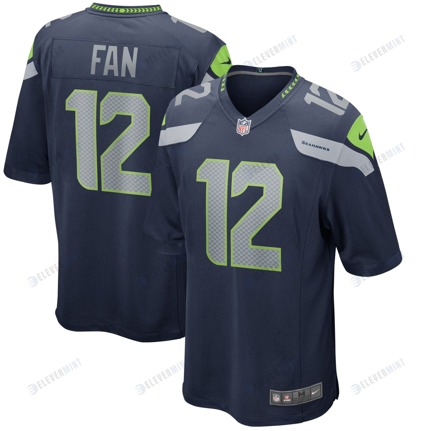 12s Seattle Seahawks Game Jersey - College Navy